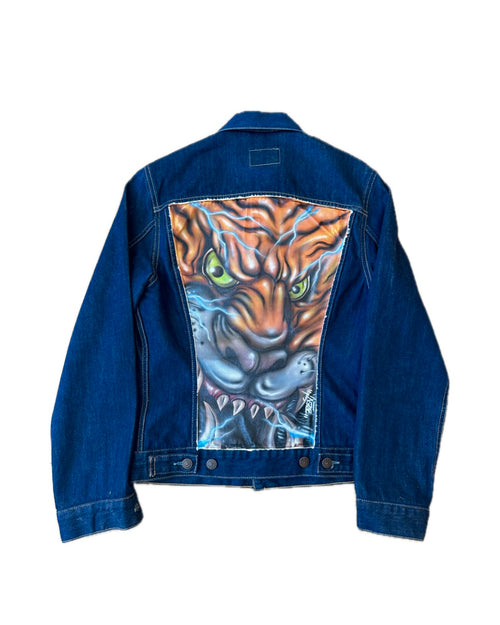 CUSTOM TRUCKER JACKET TIGER